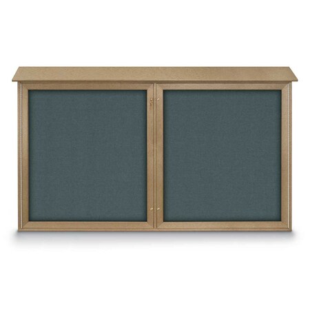 United Visual Products Open Faced Traditional Rounded Corkboard UV646ARC-BRONZE-COBACC